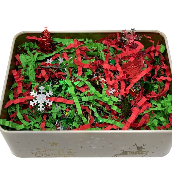 Cowgirl Belt Buckle and USA Flag Brooch Christmas Tin Set Western Buckles Rodeo - Picture 4 of 16